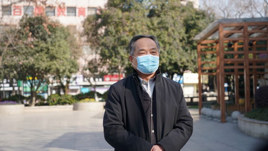 蕭山區(qū)慈善總會會長汪柏遂發(fā)表致辭.JPG